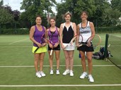 Open Ladies Doubles: Audrey Henderson and Danielle Henderson (left) lost to Gill Smail & Frederique Brown